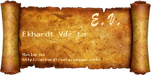 Ekhardt Véta névjegykártya